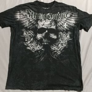 *SOLD* Affliction Xtreme Couture Skull Men's Shirt